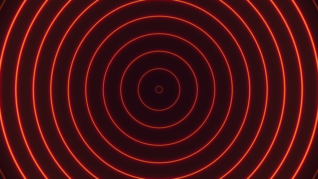 어두운 배경에 원형 패턴으로 검은색과 빨간색 선