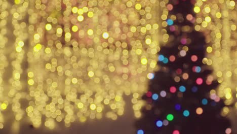luces borrosas. fondo festivo. fondo navideño