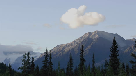 Time-lapse-of-sunset-and-clouds-on-the-Wrangell-Mountains-from-McCarthy-in-Wrangell--Saint-Elias-National-Park-Alaska