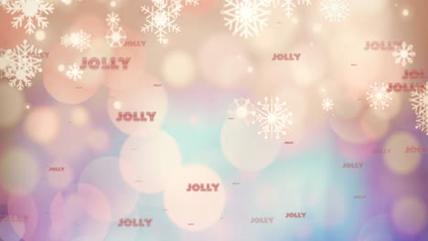 Animation-of-christmas-greetings-text-over-christmas-snowflakes-and-decoration