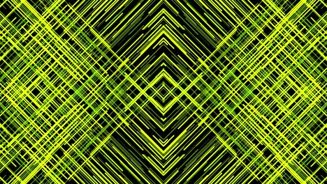 animación abstracta de líneas cruzadas coloridas hipnóticas que se mueven en el fondo oscuro. animación. líneas cruzadas fondo animado, bucle sin costuras.