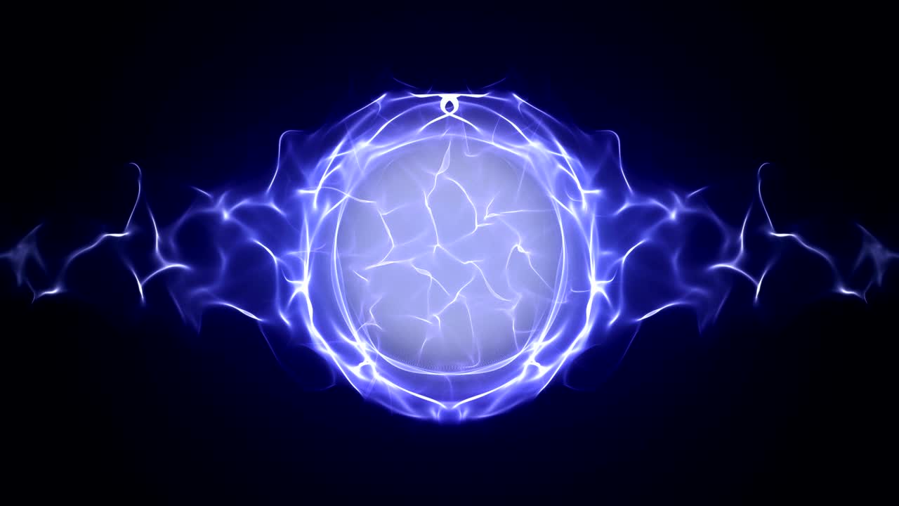 las partículas mágicas anillo fondo abstracto, animación, renderización, bucle