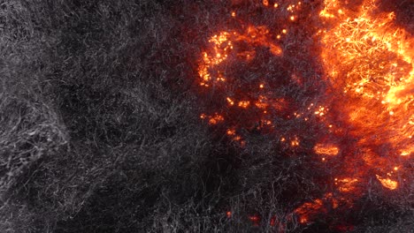fire spreads quickly through steel wool 28