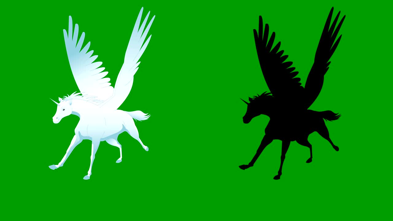 페가수스 비행 애니메이션 런 사이클