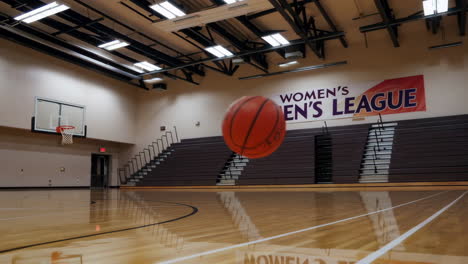 empty women's league basketball court