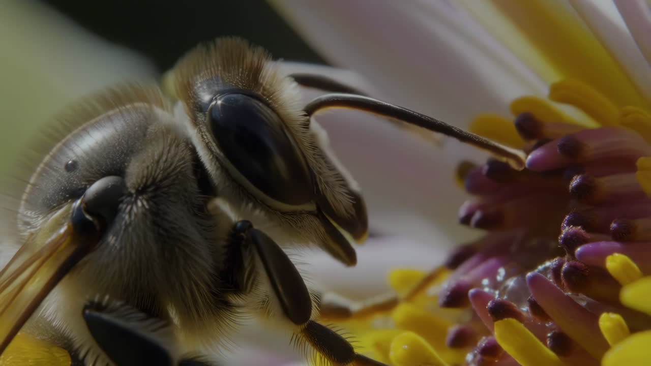 Close-up of a Bee on a Flower