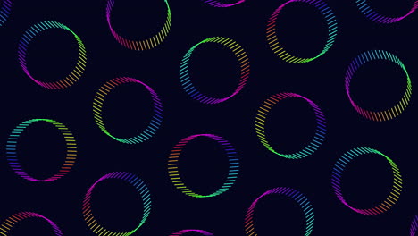 Futuristic-circles-pattern-with-rainbow-neon-lines