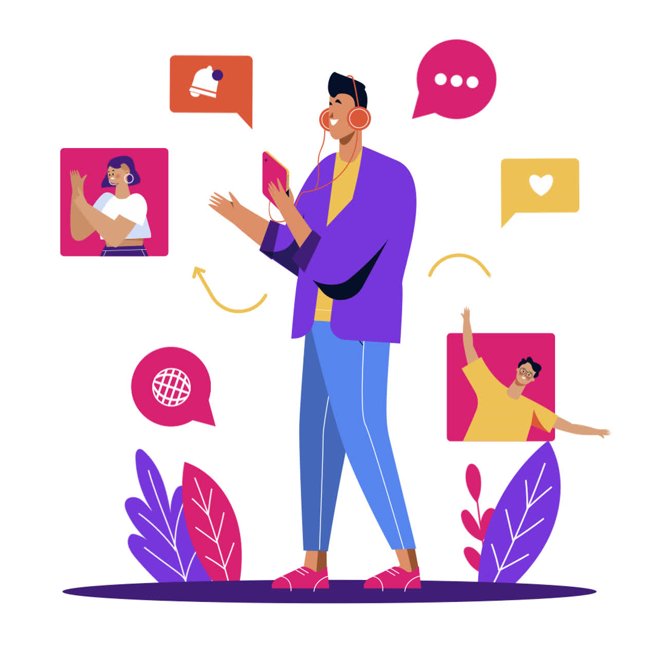 소셜 미디어 상호 작용