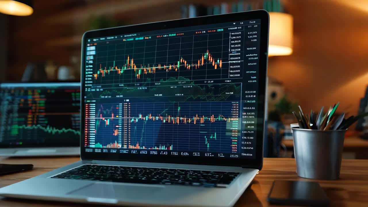 una computadora portátil sentada en la parte superior de un escritorio de madera