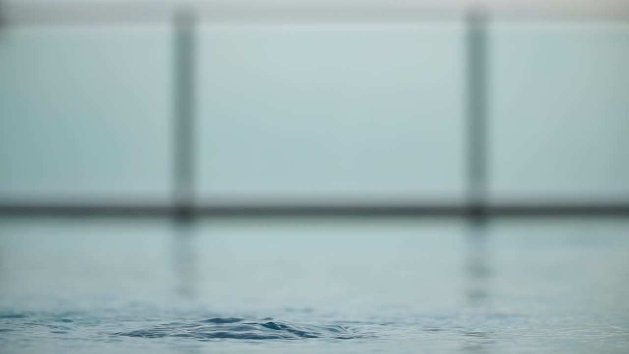 Water bubble on the pool surface
