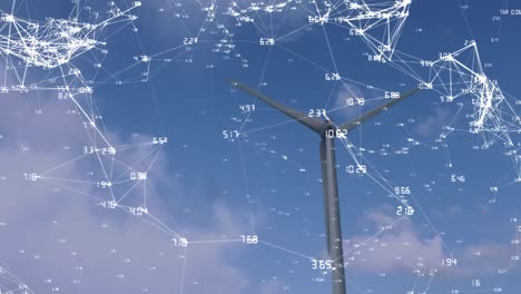 turbinas eólicas y datos en blanco