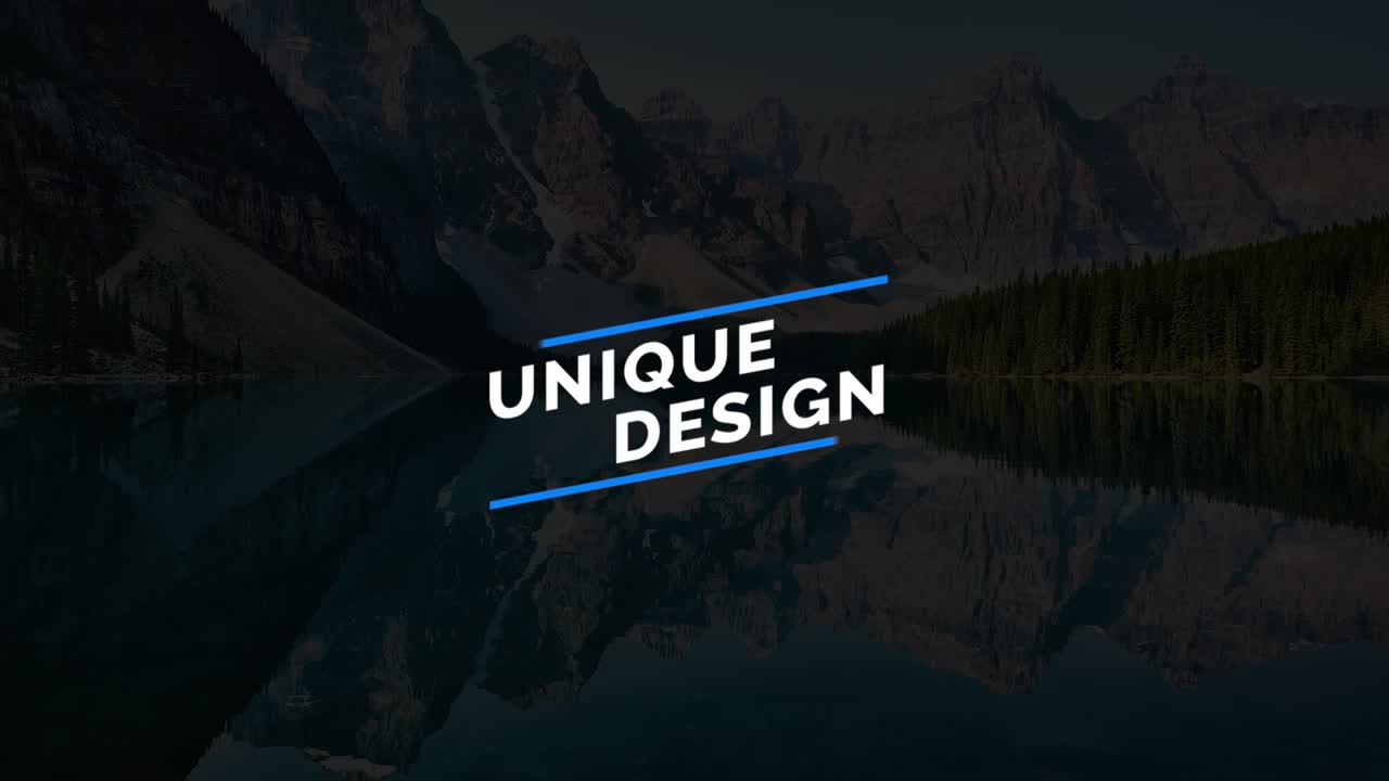 Motivational Landscape Video Graphics