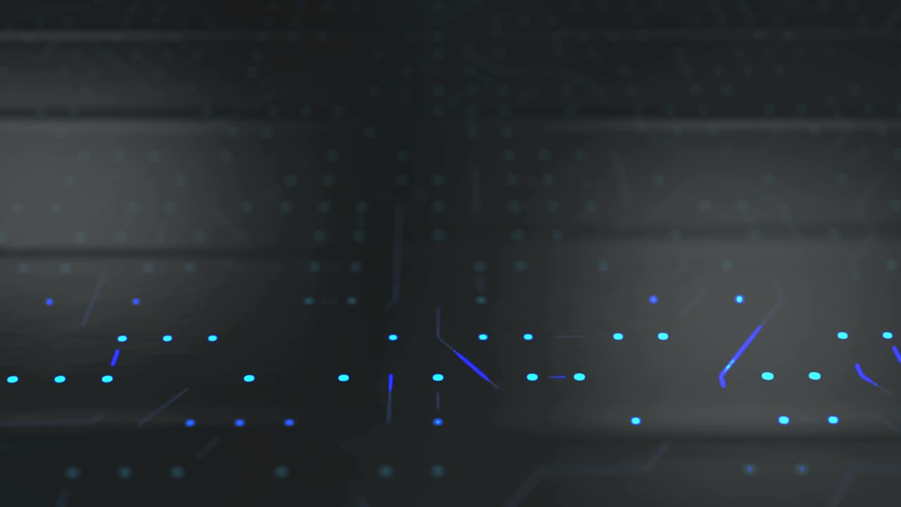 Circuit Board Background - Copy Space, Blue - Loopable Animation - Computer, Data, Technology, Artificial Intelligence 4k stock video