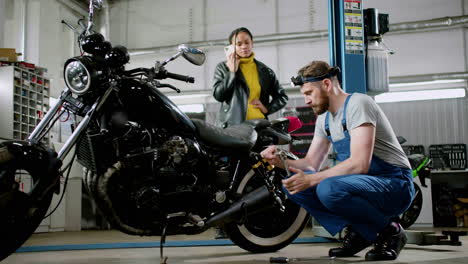 Mechanic-working-on-a-motorcycle