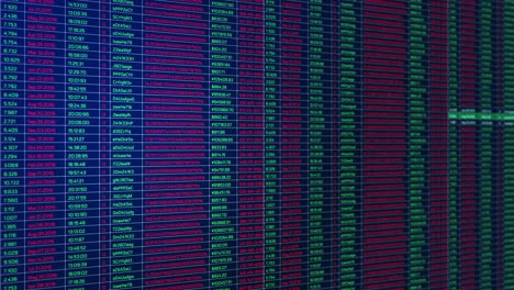 digital loop background of stock market values tables tickers companies indexes evolving growing