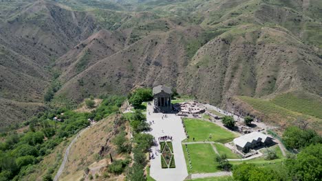 4K-HD-Drohnenvideo-Des-Antiken-Tempels-Garni-In-Armenien