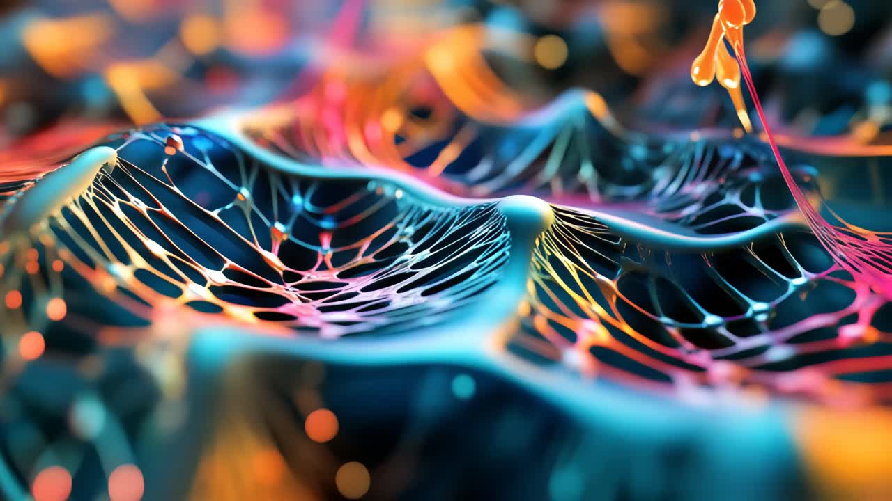 arte fluido abstractamente colorido