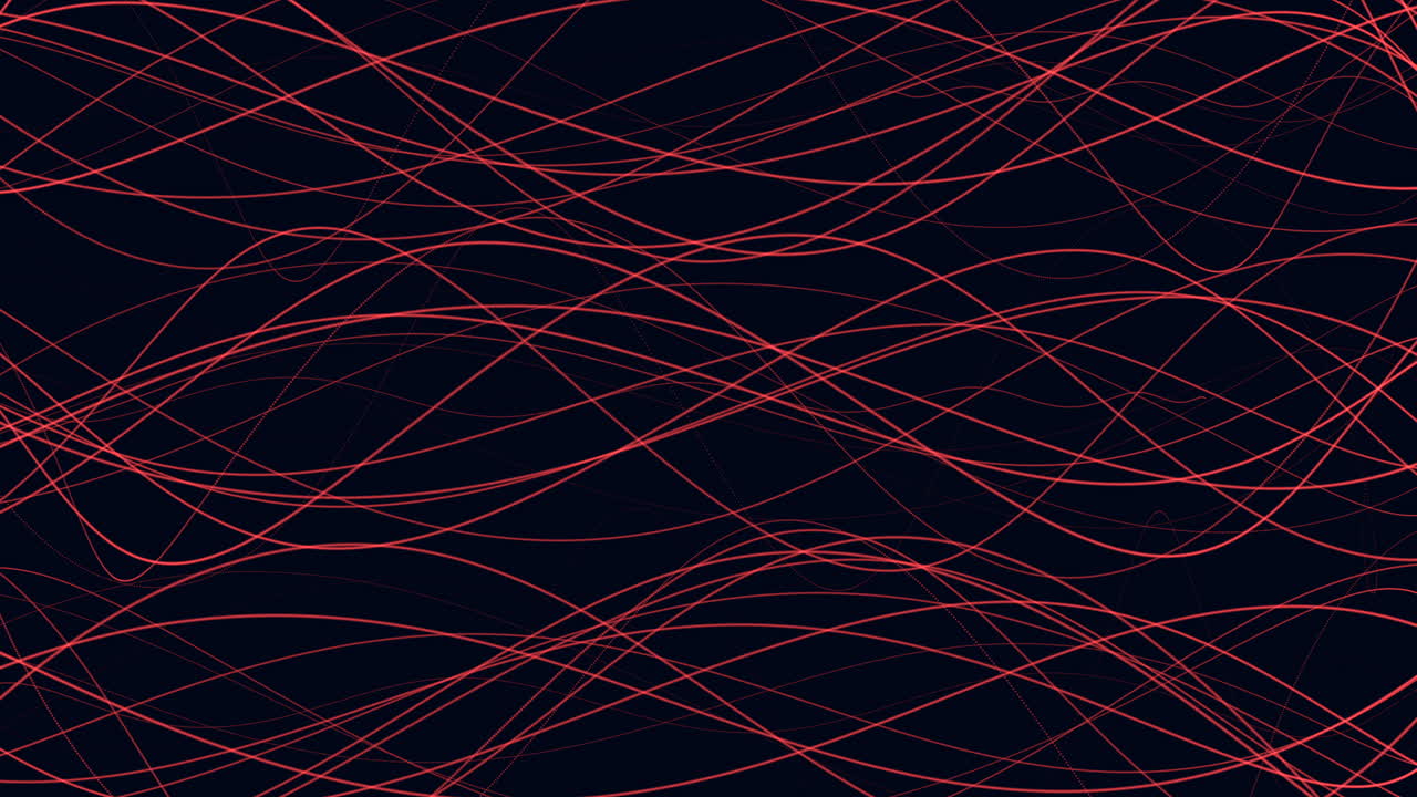Motion red spiral lines on dark space