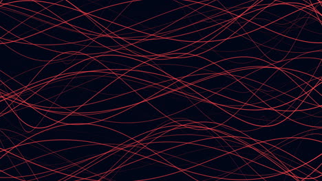movimento linee a spirale rosse sullo spazio buio
