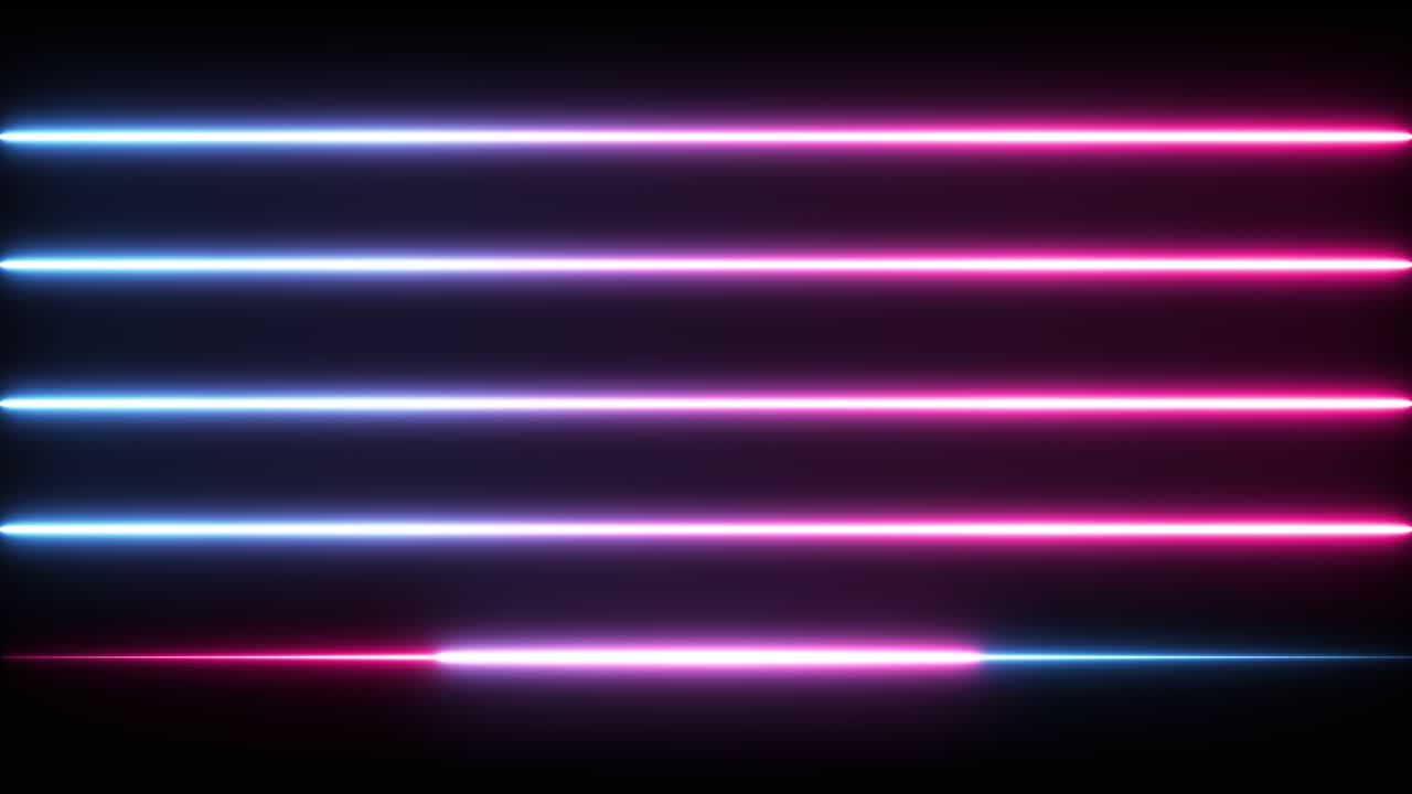 Abstract Neon Glowing Lines Background