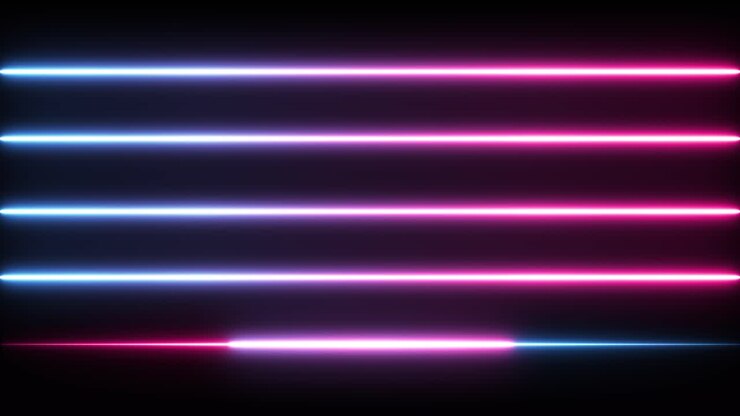 Abstract Neon Glowing Lines Background