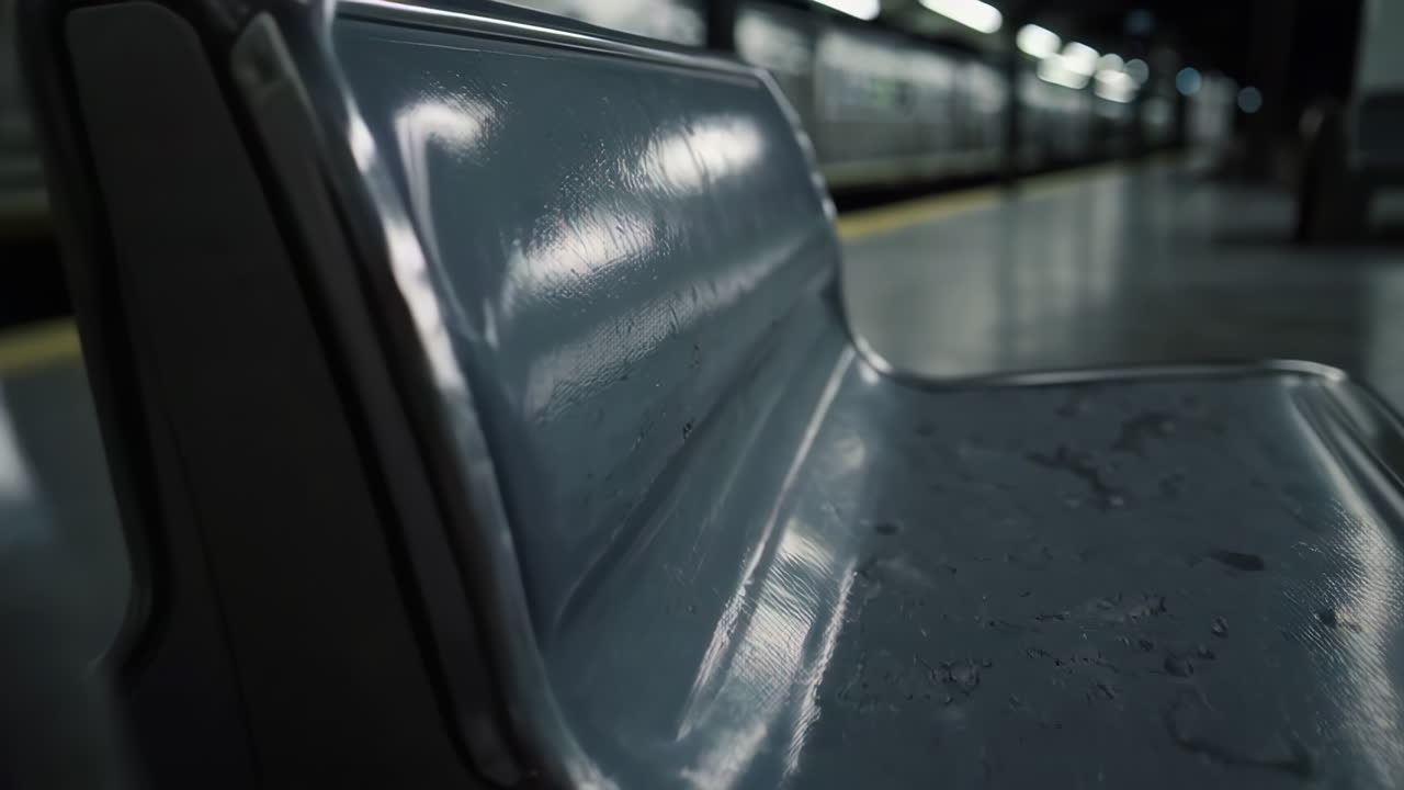 estación de metro vacía por la noche