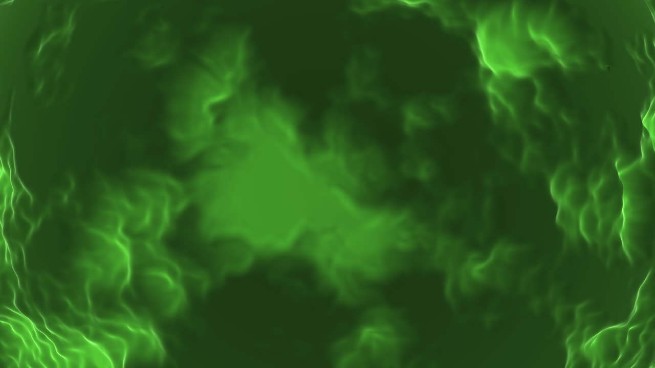 A striking green flame is the focal point of the image, suitable for decorative or design purposes, adding a unique visual element