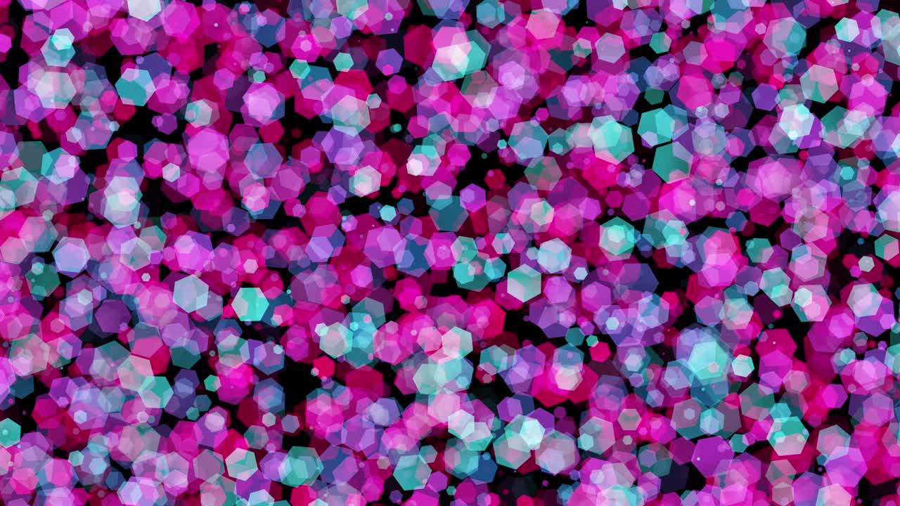 4k 추상 입자 보케 애니메이션, 검은색 배경