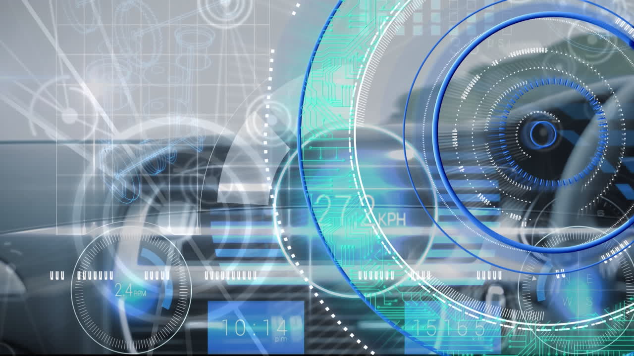 대시보드에서 데이터 처리 및 범위 스캐닝의 애니메이션