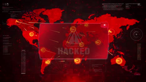 global cybersecurity threat - hacked