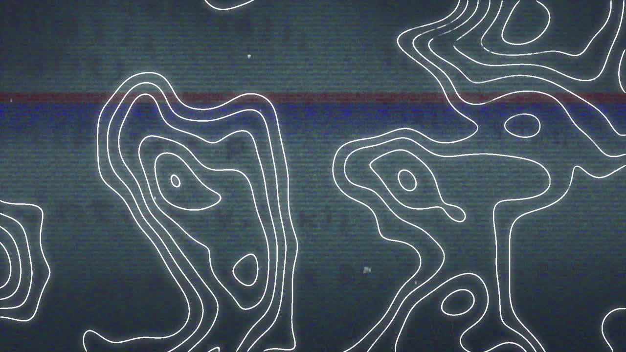 animación de isohypses que se mueven sobre la pantalla con un error