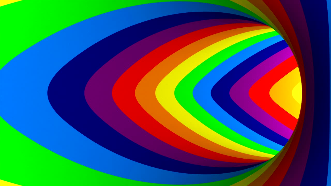 agujero de toro rayado de color. ilustración 3d