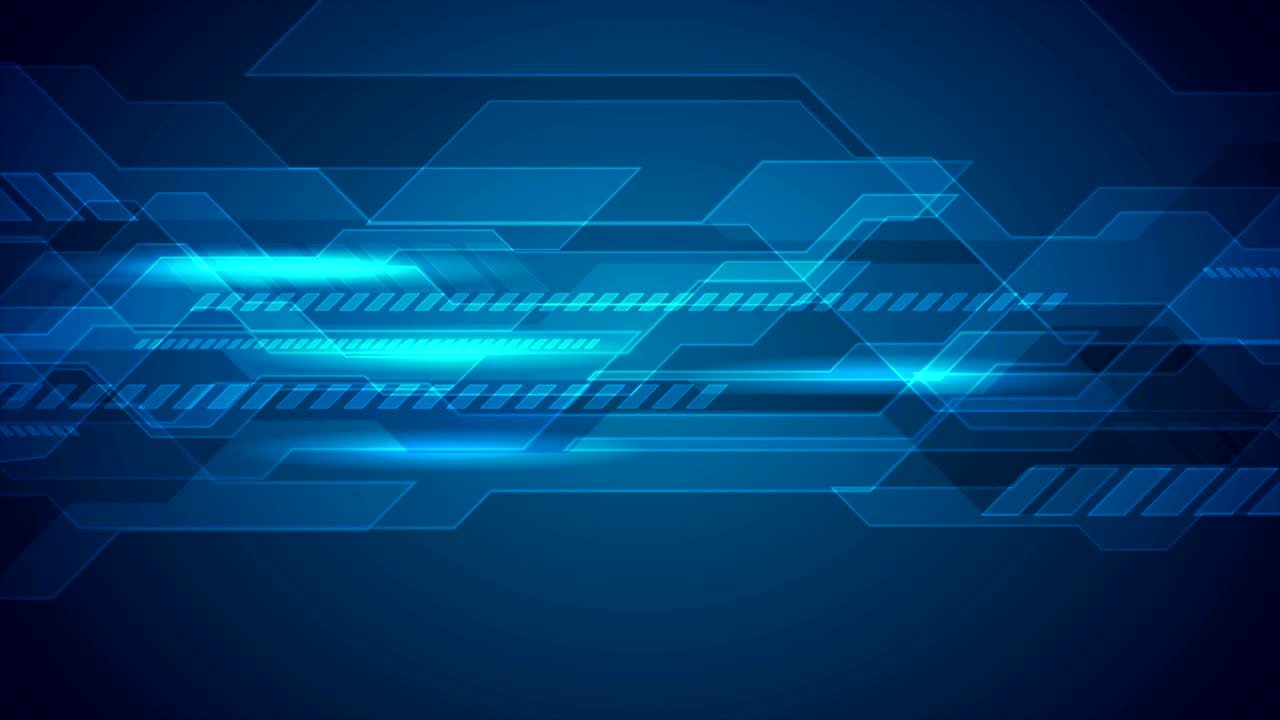 tecnología azul oscuro animación de video futurista