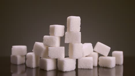 stacked sugar cubes