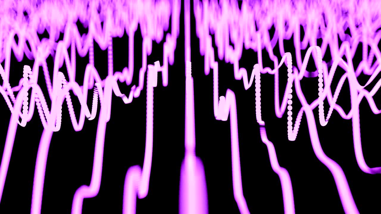 4k 추상적인 파동선