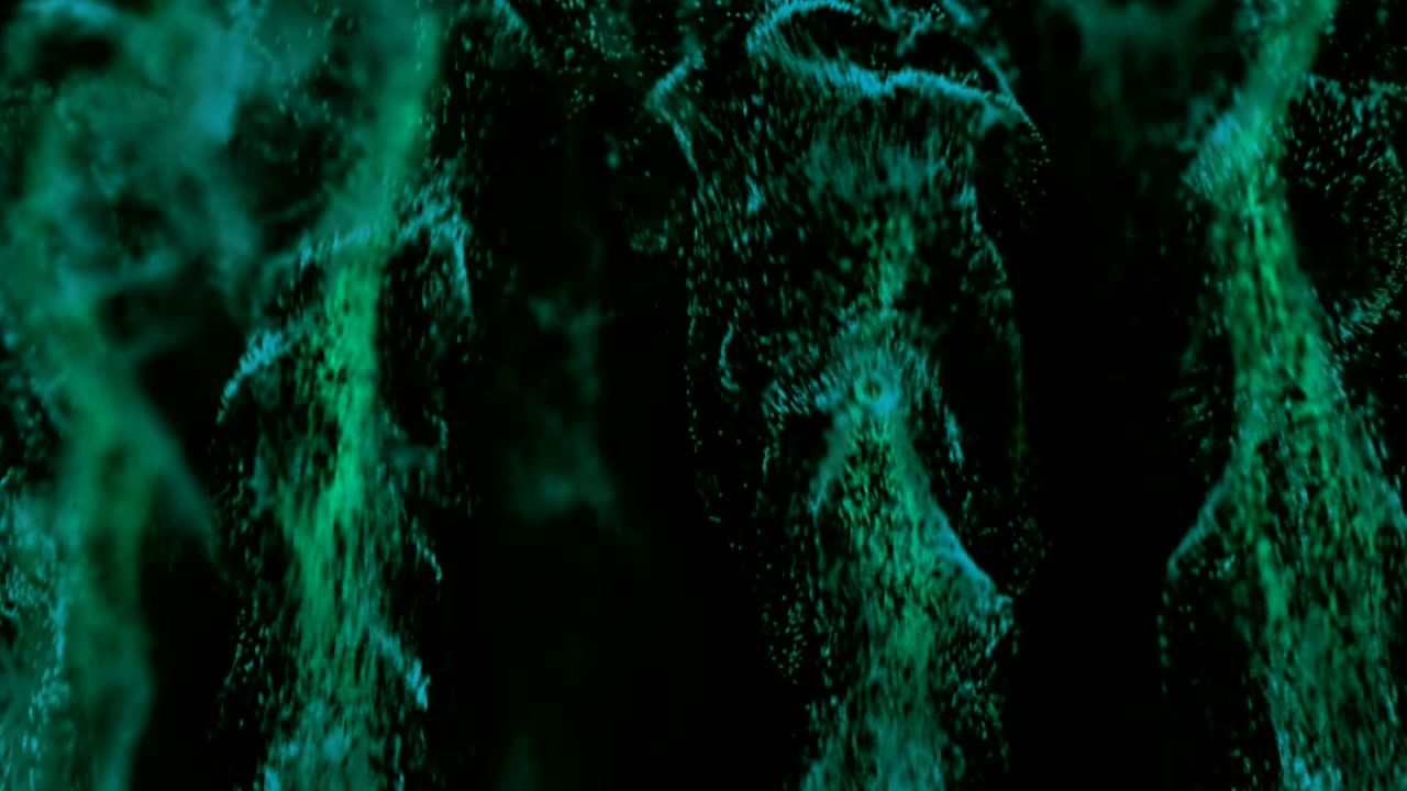 simulación de explosión de partículas de polvo.