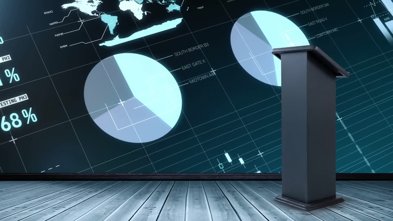 데이터 처리에 대한 무대 애니메이션