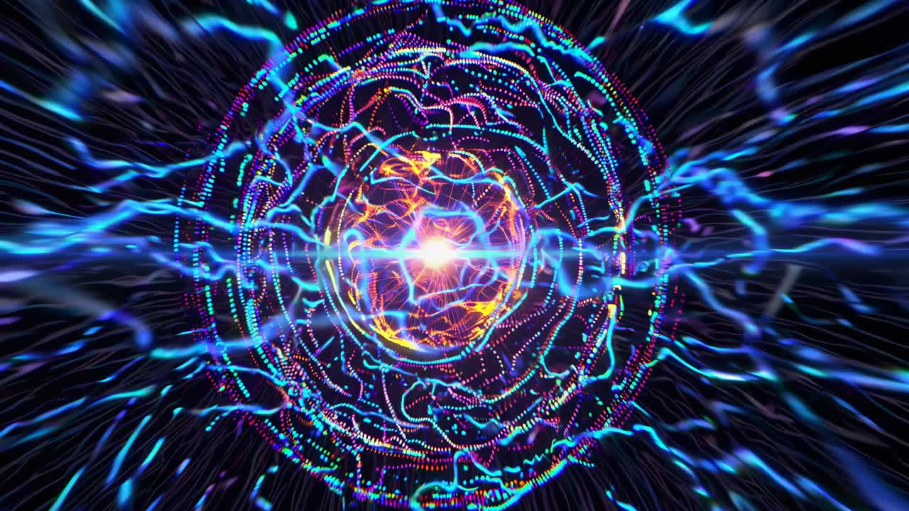 Abstract Colorful Energy Mandala