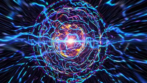abstract colorful energy mandala