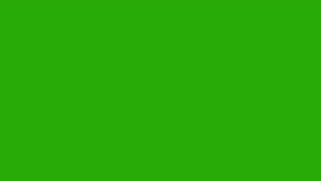 animated earth globe with red rings on green screen