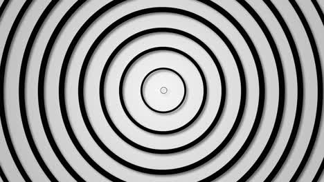 black and white concentric circles pulsating