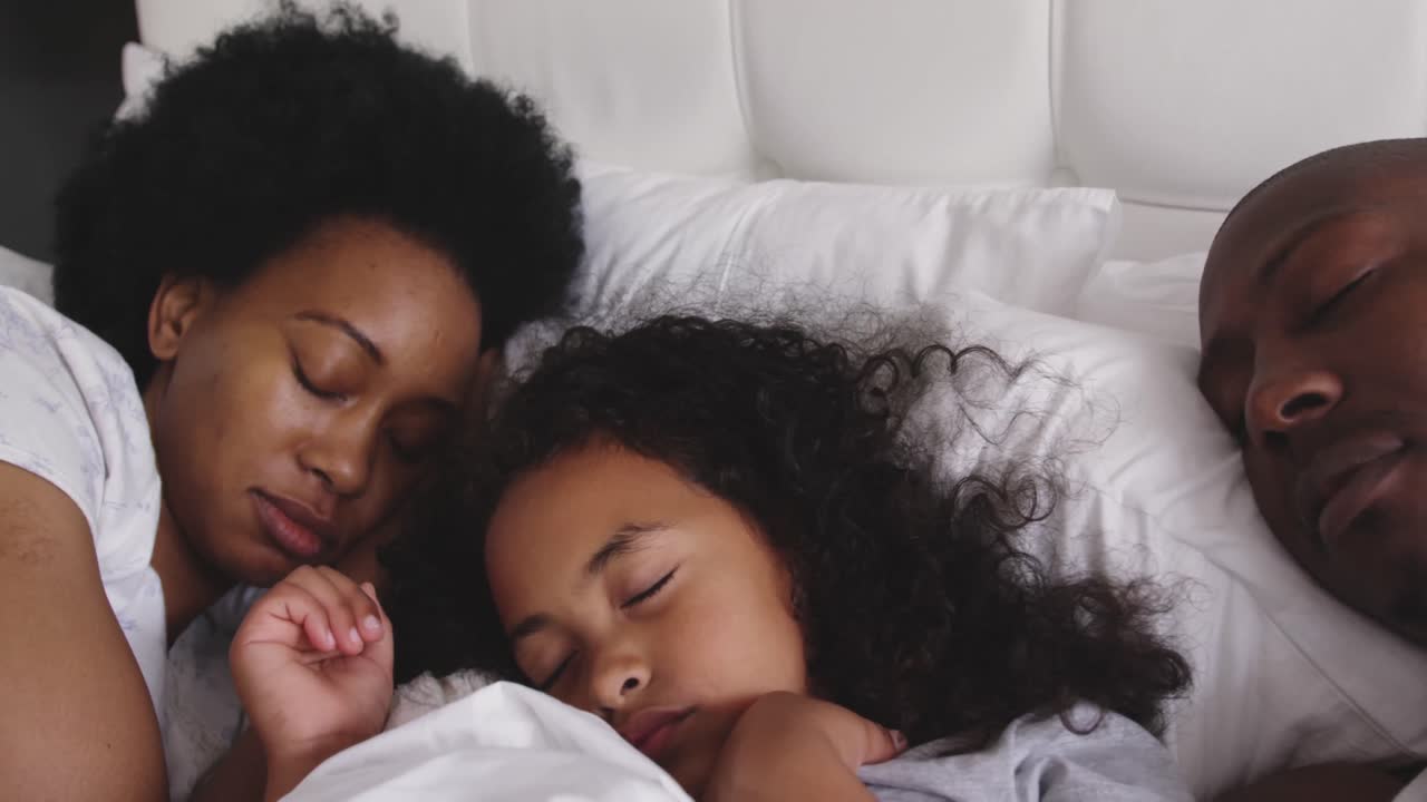 Family spending time at home together