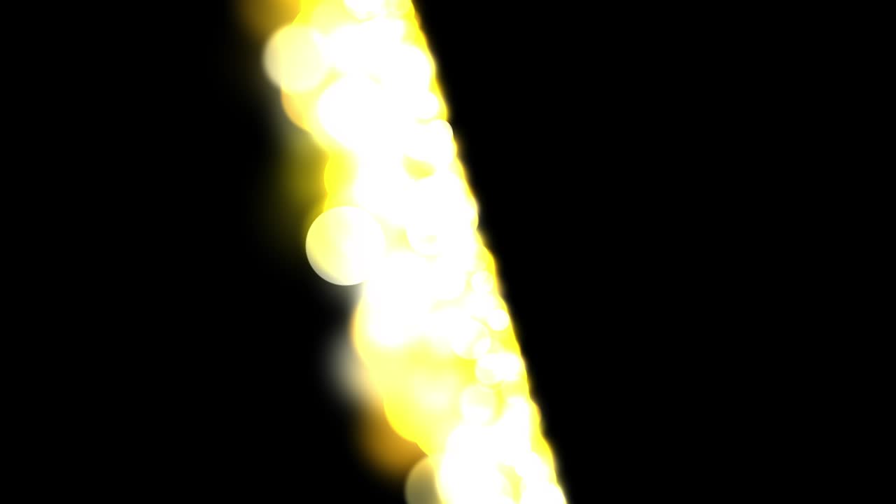 placa con círculos amarillos y naranjas se mueve girando a través del espacio negro