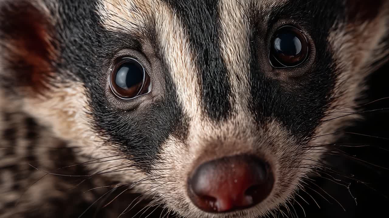 Uma exploração detalhada de um animal impressionante com características únicas e olhos expressivos, exibindo seus padrões de pelo detalhados e expressão intrigante.
