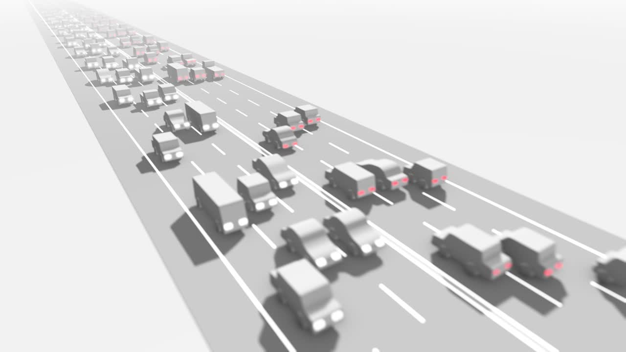 무거운 교통 다리 루핑