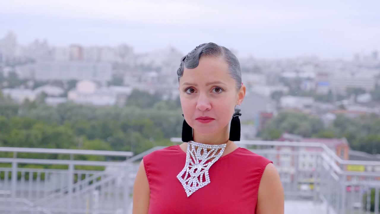 Woman in a Red Dress, Ballroom Dancer