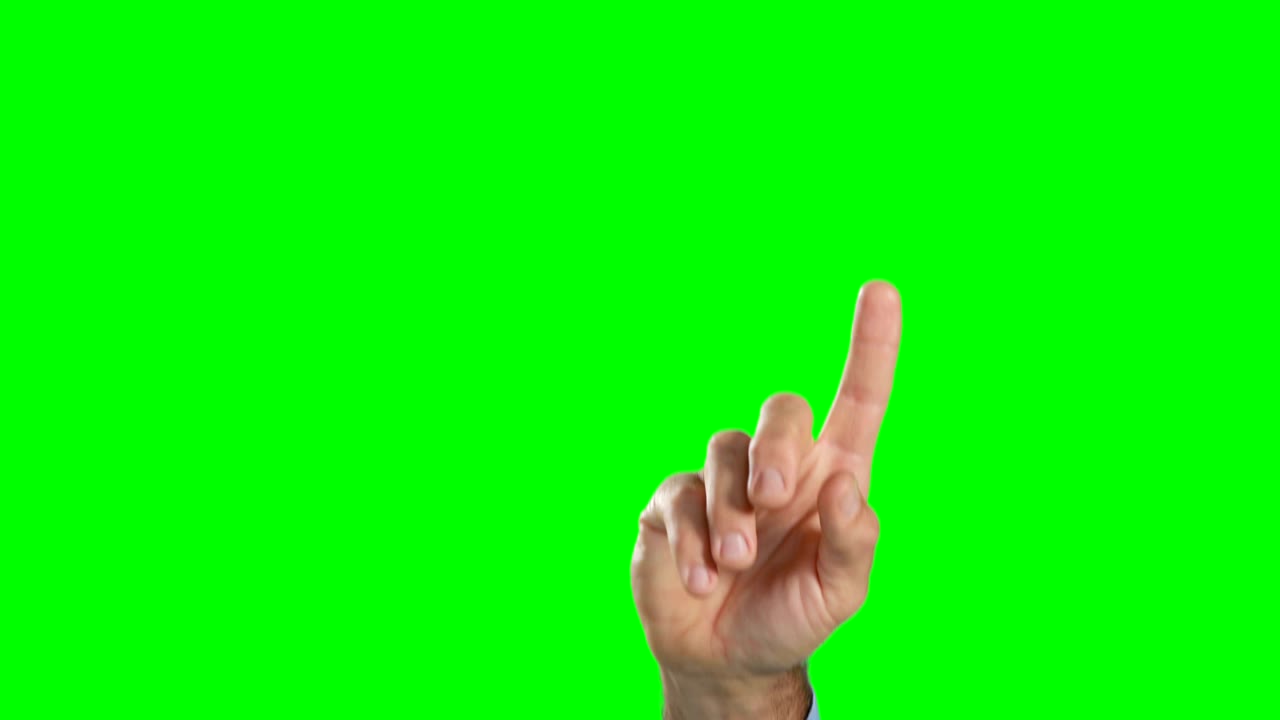 primer plano de la mano con una pantalla digital futurista