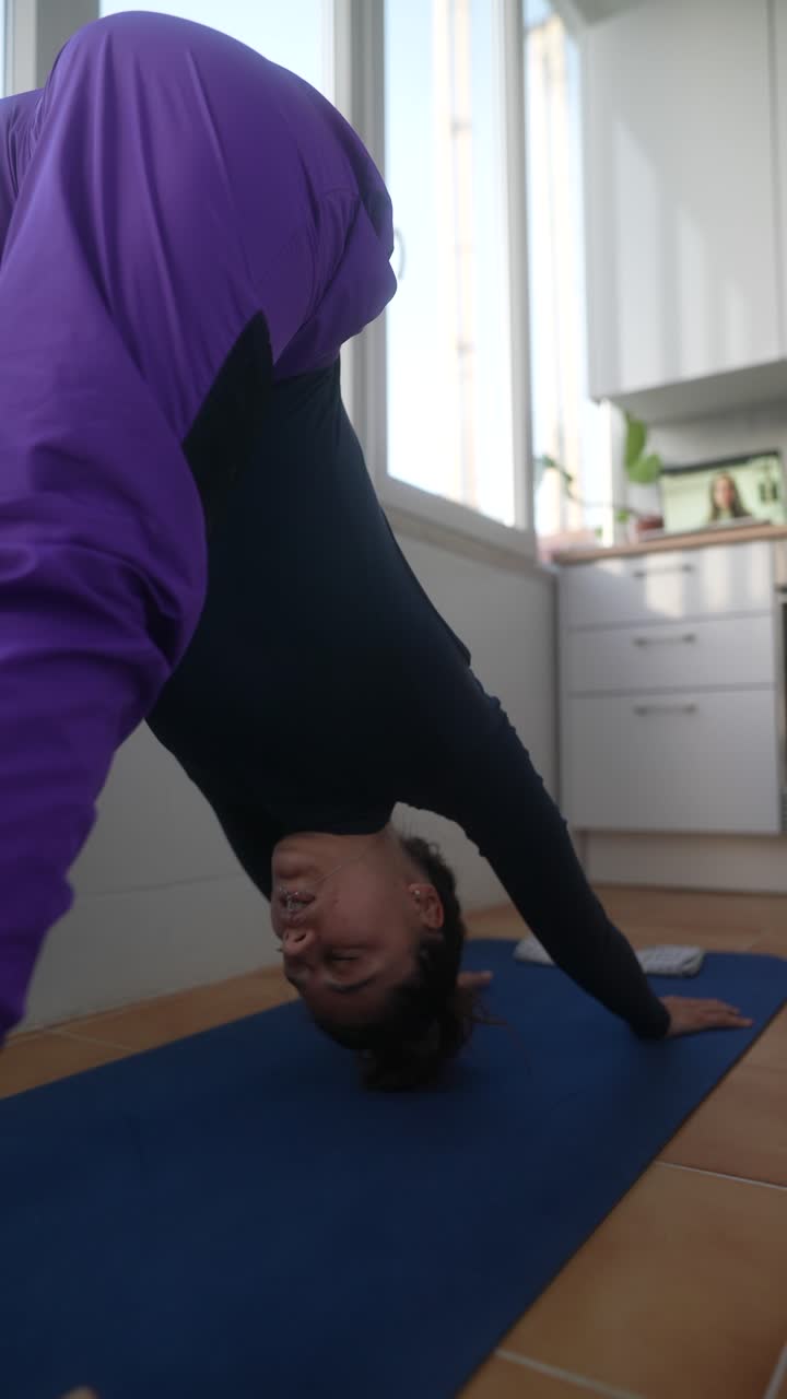 Yoga practice at home