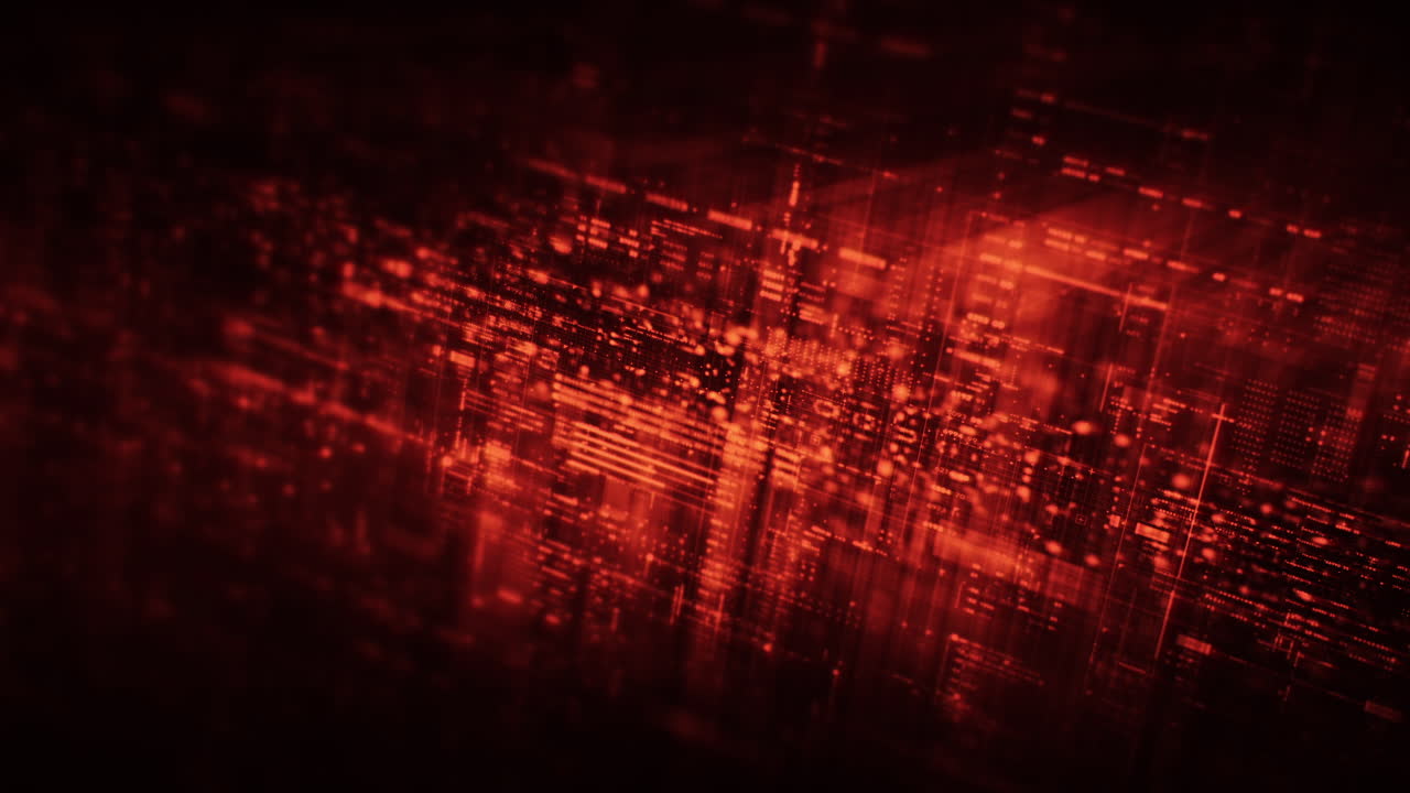 Futuristic screen display matrix, hi-tech digital data telemetry with encrypted numbers, display dynamic background for computer desktop screen display format