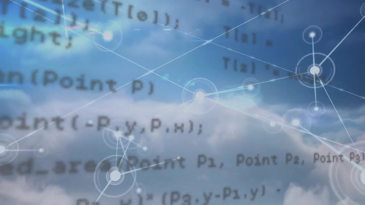 데이터 프로세싱을 통한 연결 네트워크의 애니메이션